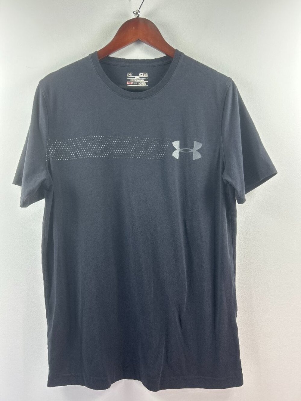 Under Armour HeatGear Loose Fit Short Sleeve Training Tee Gray Size Small